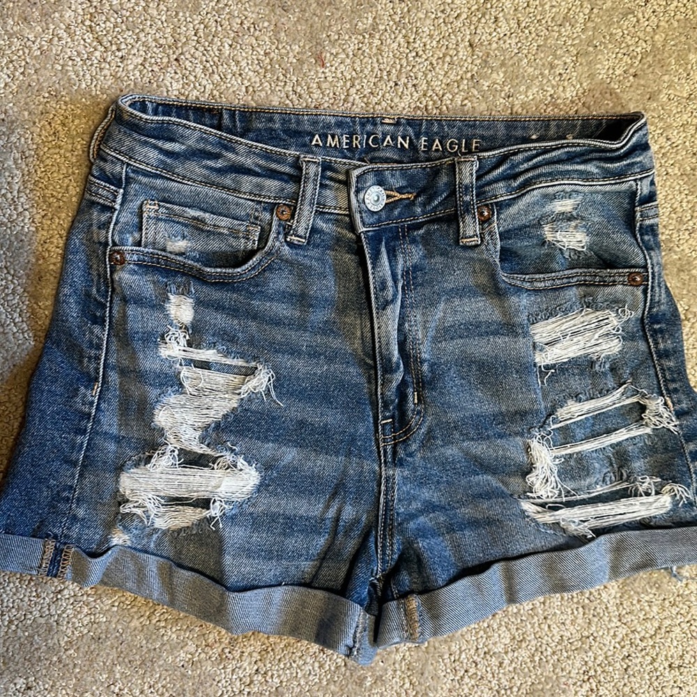 American Eagle Distressed Jean Shorts